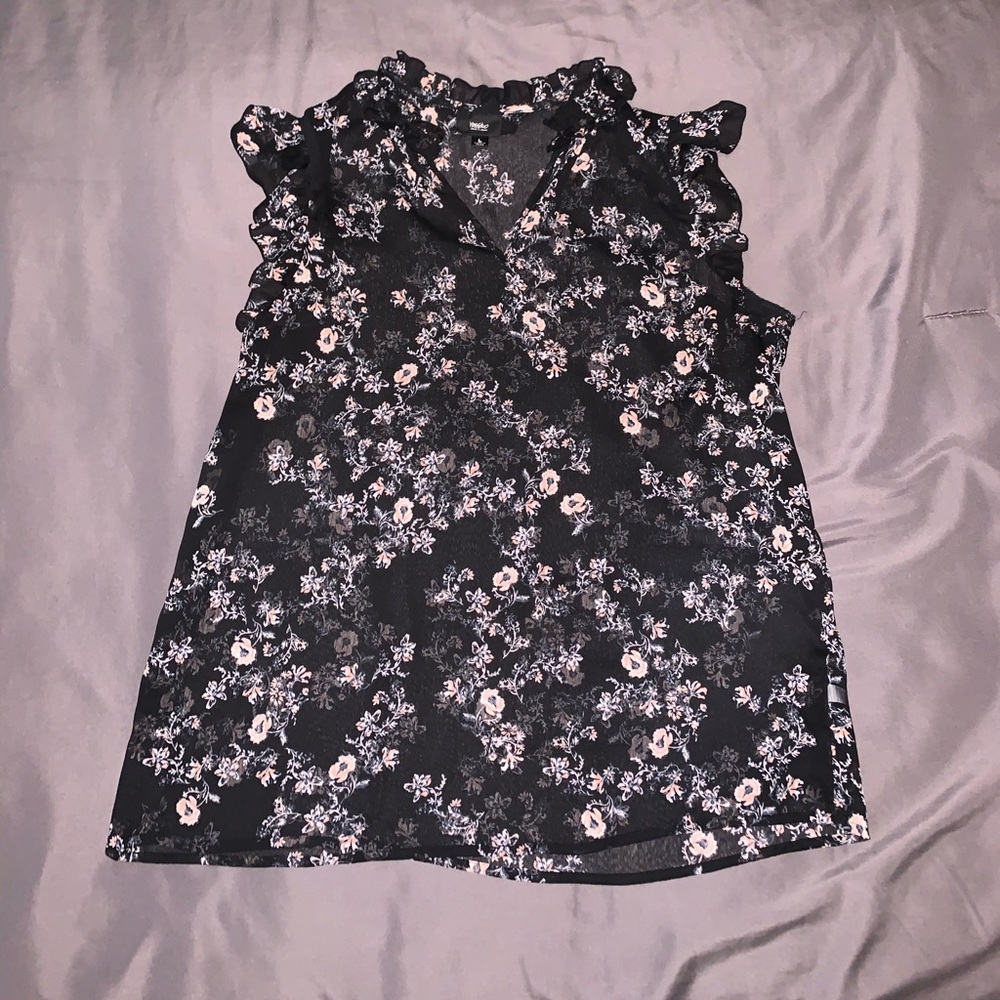 Floral sheer top